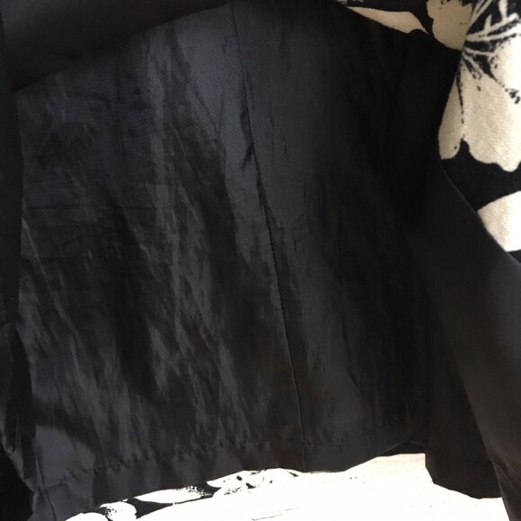 Sag Harbor Dress Linen Blend Button Front Lined Floral Women Size 8 - Picture 6 of 11